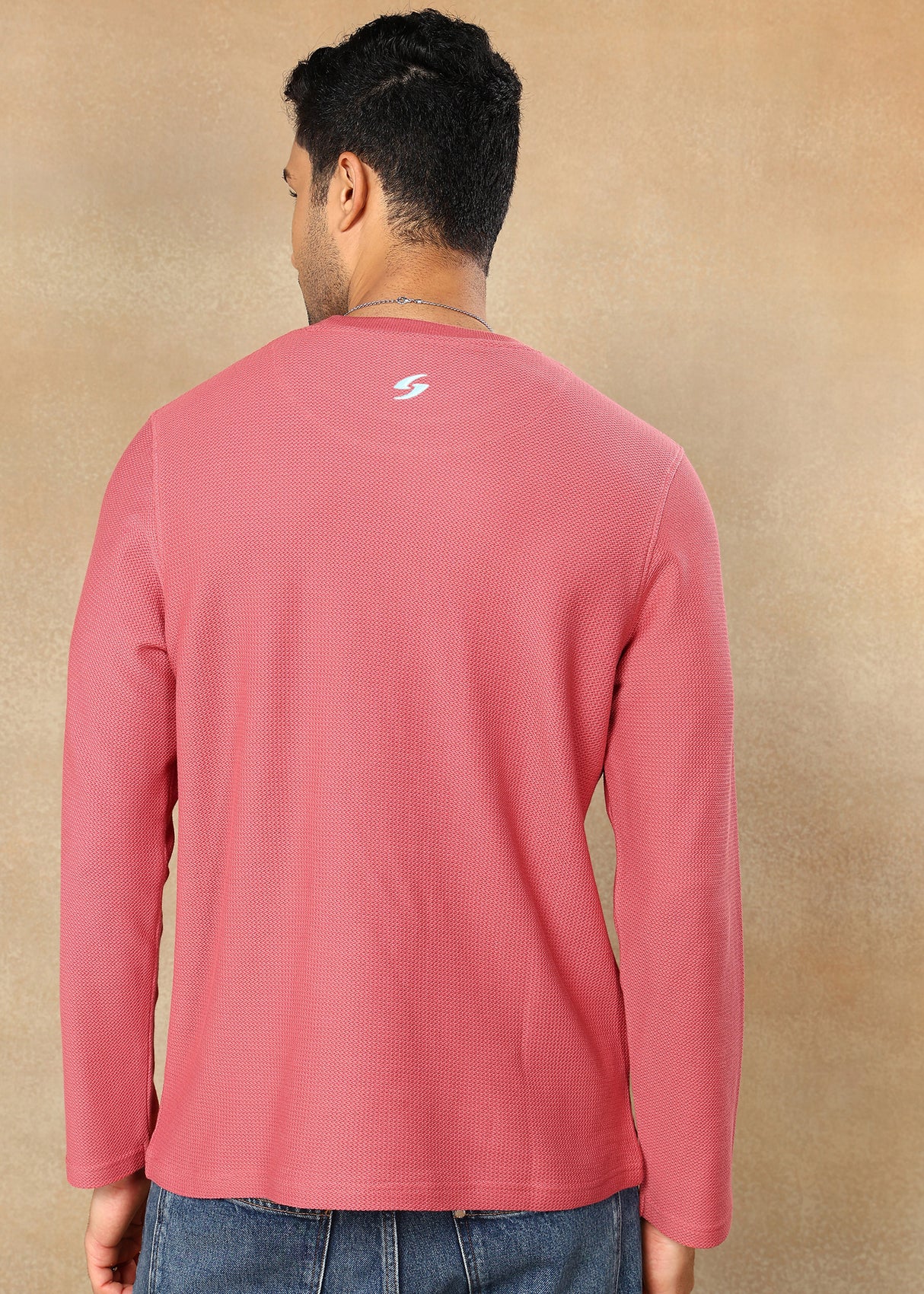 Textured Solid Sweatshirt