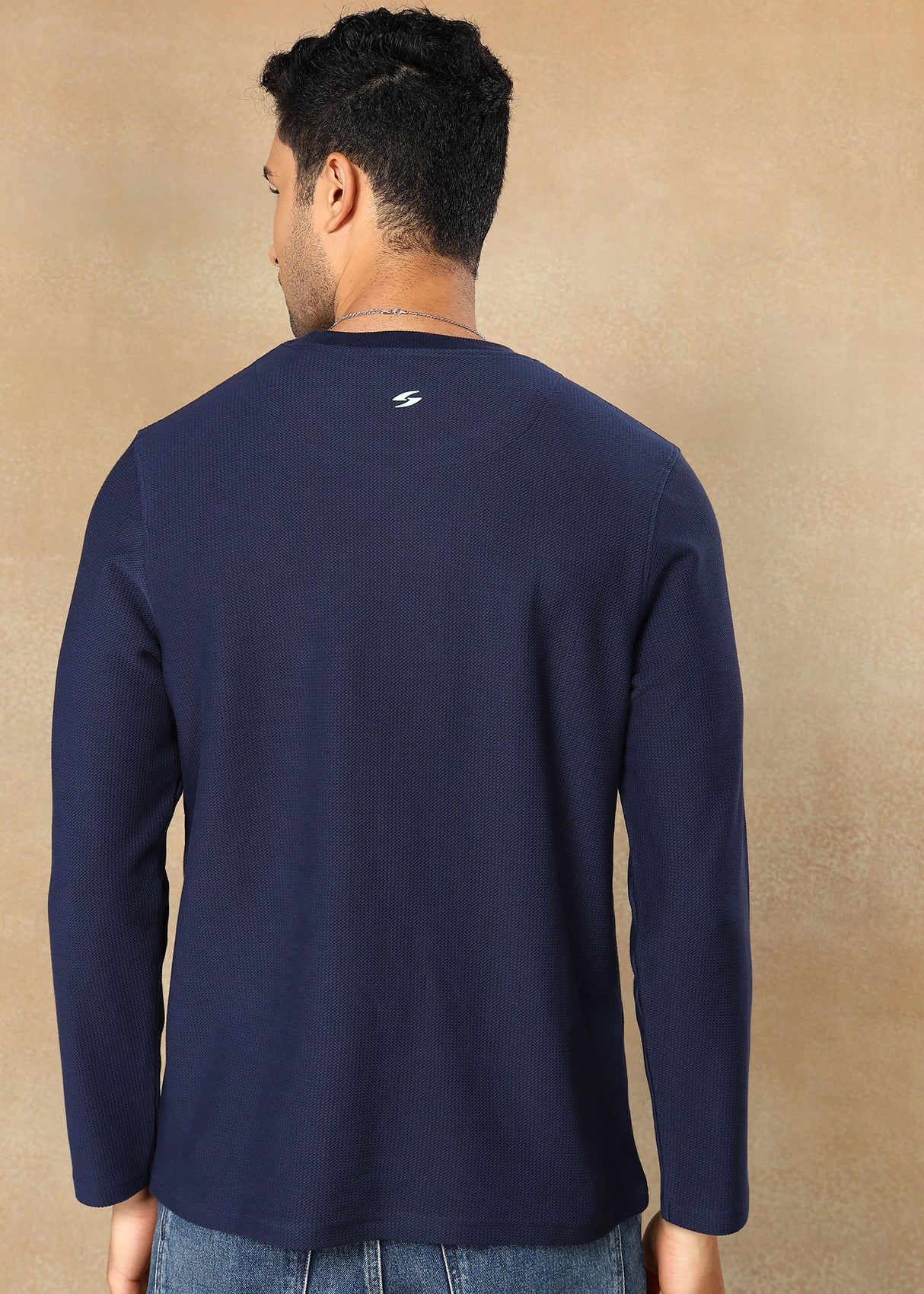 Textured Solid Sweatshirt