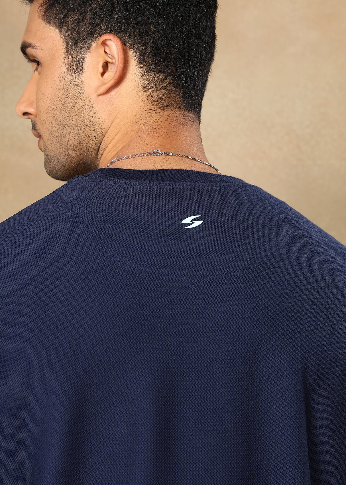 Textured Solid Sweatshirt