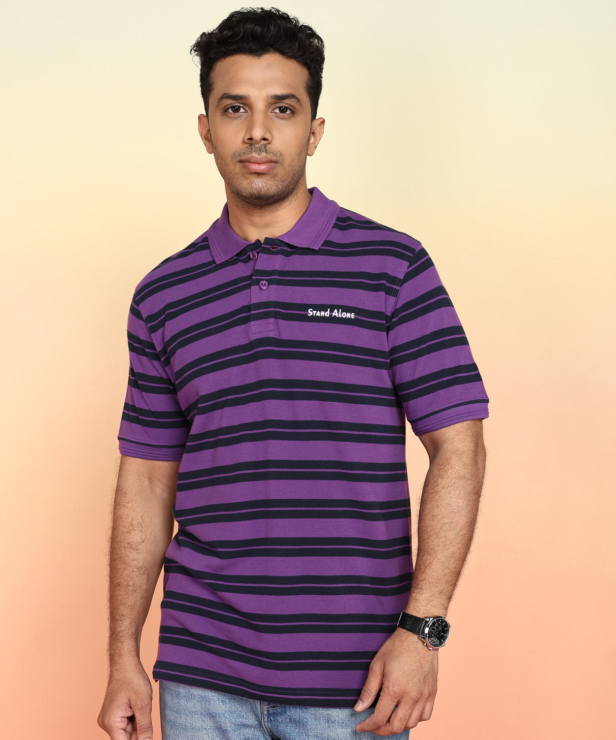 Striped Polo